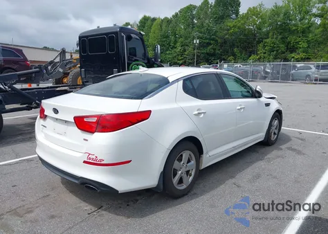 2015 Kia Optima Lx из США, поврежденный, VIN 5XXGM4A75FG434136